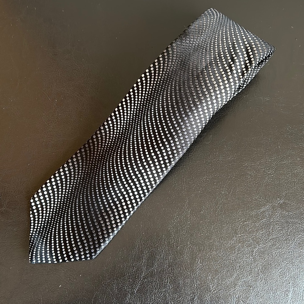Ted Baker London Grey Spotted Silk Tie
